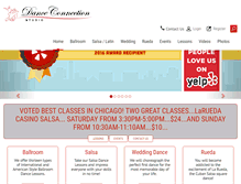Tablet Screenshot of danceconnectionchicago.com